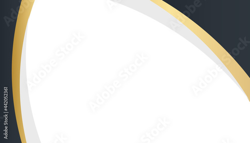 Black Gold White Presentation Background