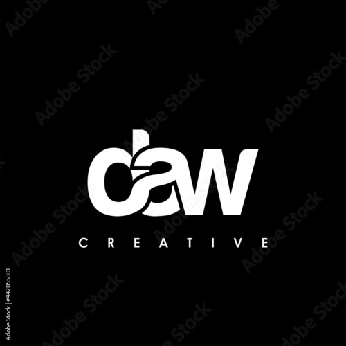 DAW Letter Initial Logo Design Template Vector Illustration