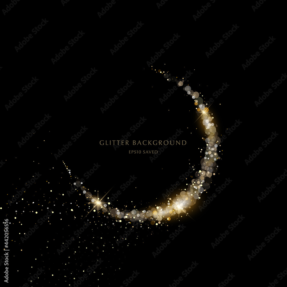 glitter background, luxury gold stardust light