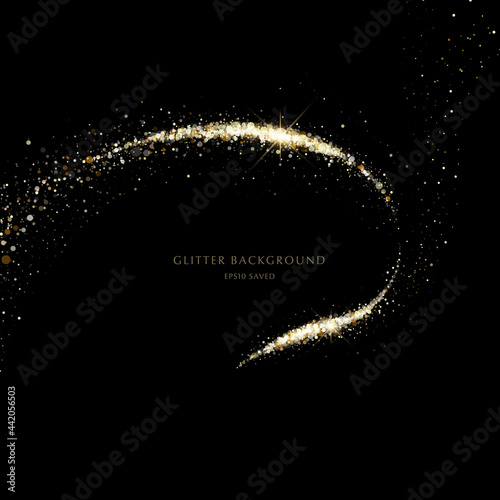 glitter background, luxury gold stardust light