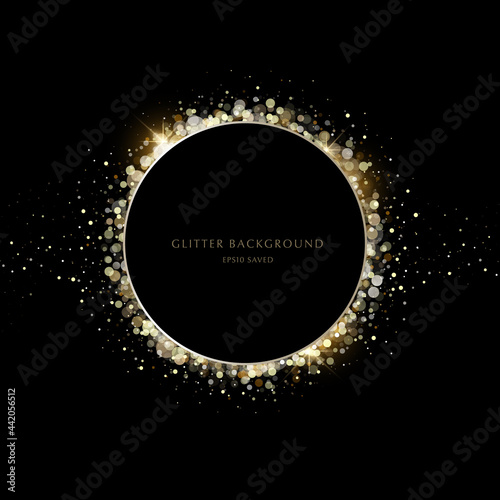 glitter background, luxury gold stardust light