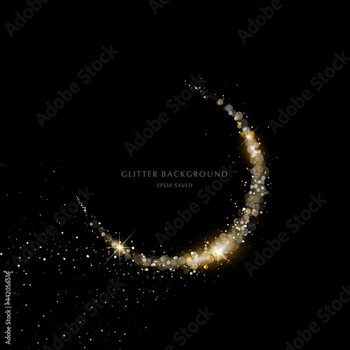 glitter background, luxury gold stardust light