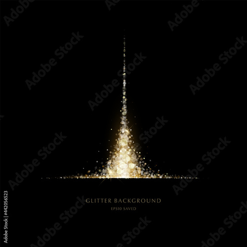 glitter background, luxury gold stardust light