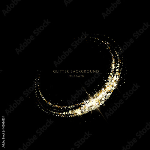 glitter background, luxury gold stardust light