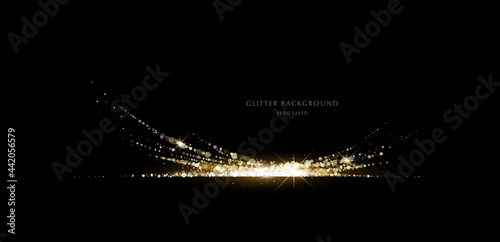 glitter background, luxury gold stardust light
