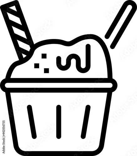 gelato outline icon