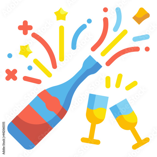 champagne flat icon