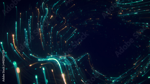 Futuristic portal 3D rendering