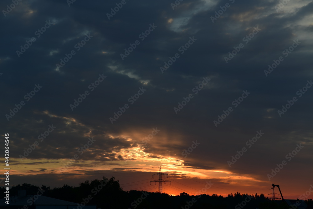 awesome colorful dawn with upcoming sunrise awesome colorful dawn with upcoming sunrise