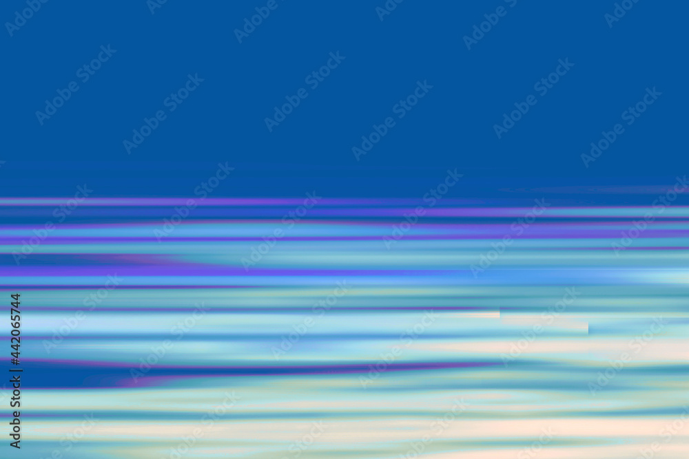 Blue fantastic camera movement. Abstract graphical motion blur background. Horizontal lines and strips 3D illustration Blue fantastic camera movement. Abstract graphical motion blur background. Horizontal lines and strips 3D illustration