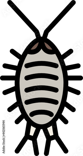 wharf roach color outline icon