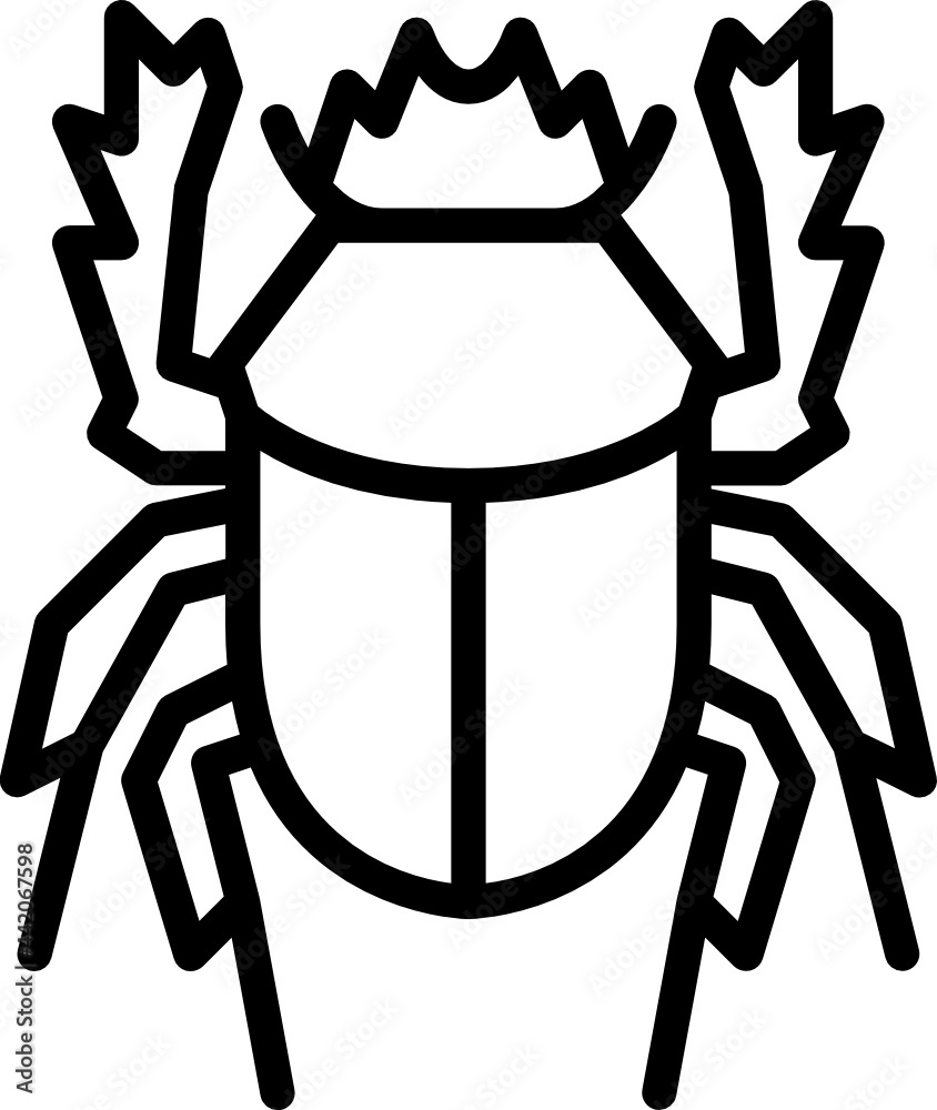 dung beetle outline icon dung beetle outline icon
