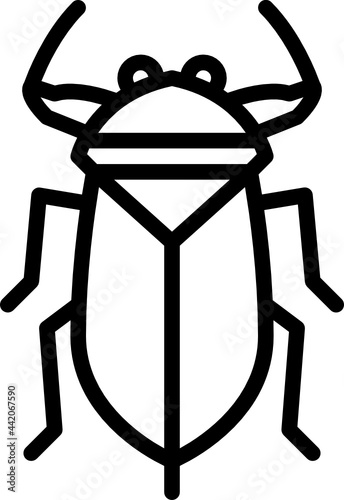 giant water bug outline icon