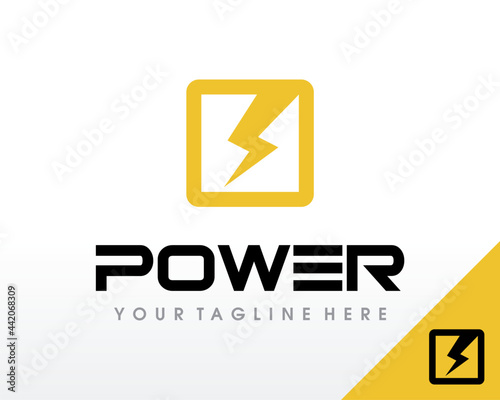 Electric logo. Electrical Power logo design vector