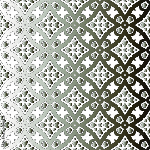 Silver metallic gradient with repeat Pattern . Abstract metallic background