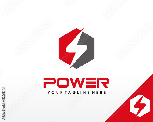 Electric logo. Electrical Power logo design vector