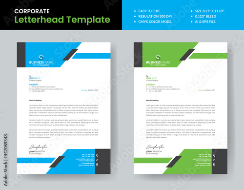 New Style Letterhead Template Design Print Ready