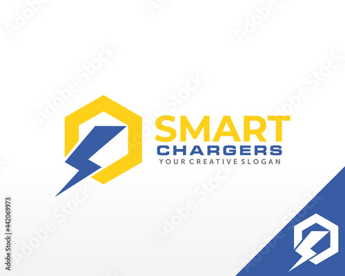Free Download Electric logo. Electrical Power logo design vector - GFXLoad