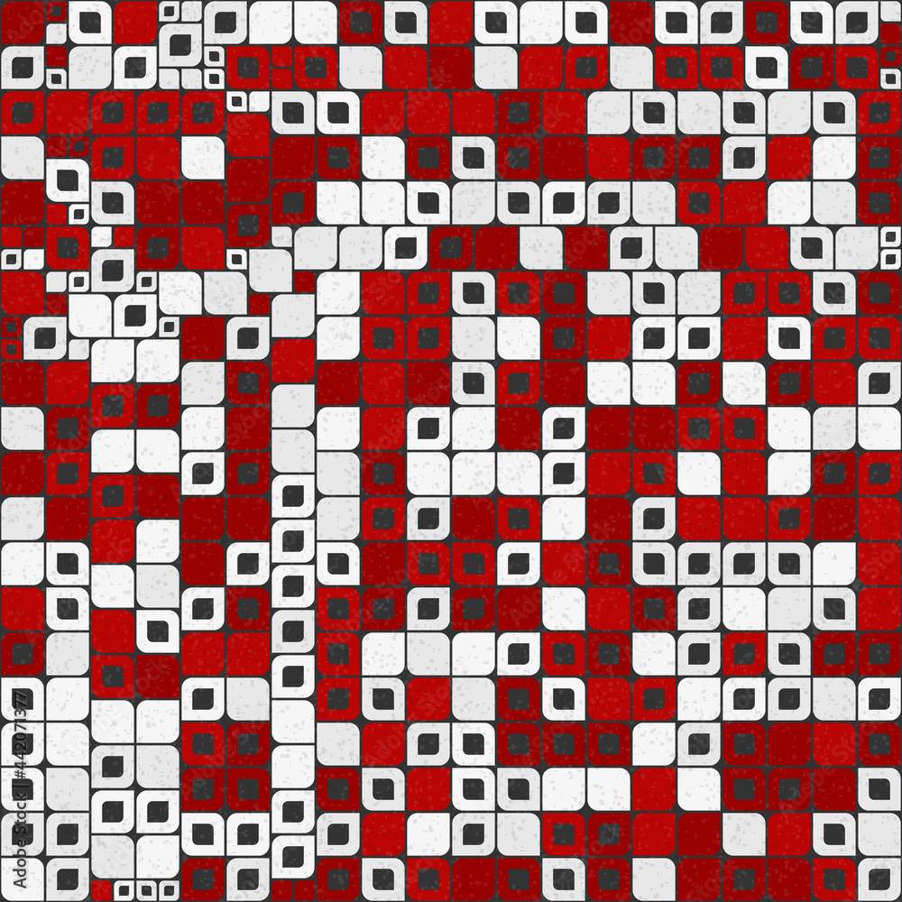 Fototapeta premium Abstract Geometric Pattern generative computational art illustration