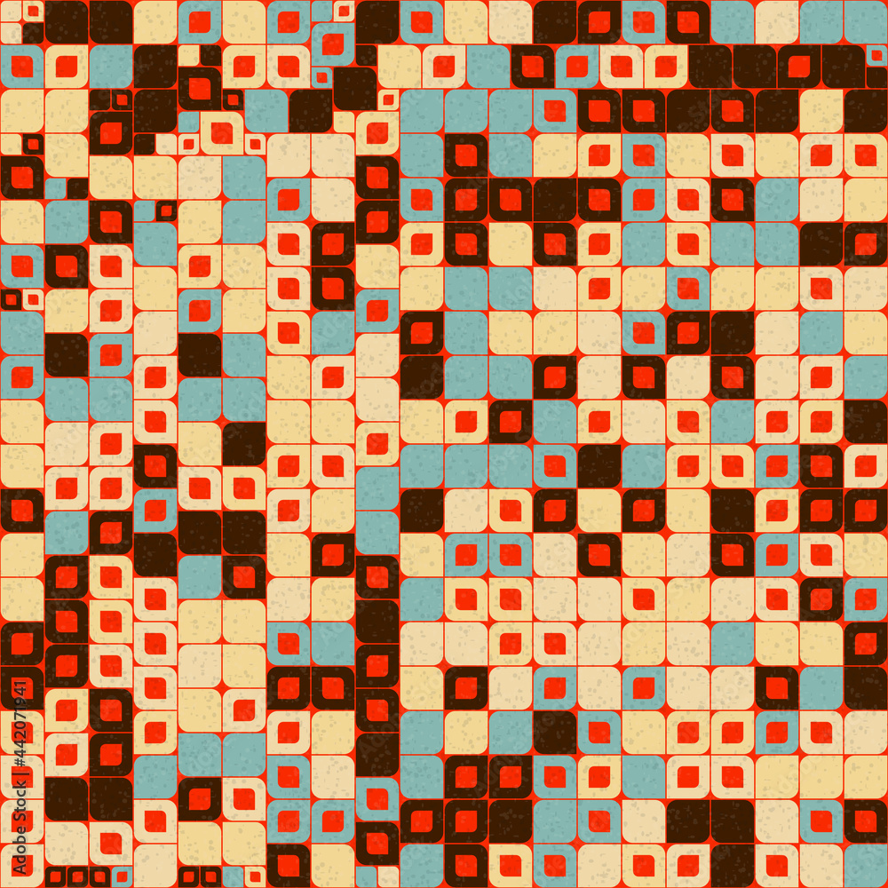 Fototapeta premium Abstract Geometric Pattern generative computational art illustration