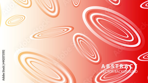 Abstract colorful oval background with gradient color - vector
