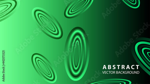 Abstract colorful oval background with gradient color - vector