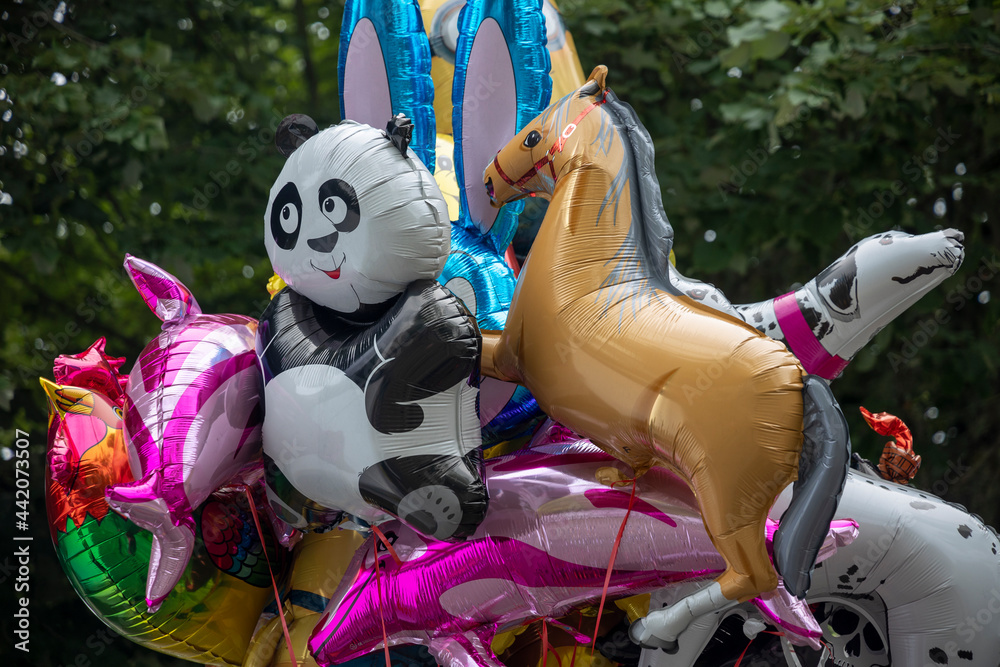 ballon enfant hélium en forme d'animaux Stock Photo