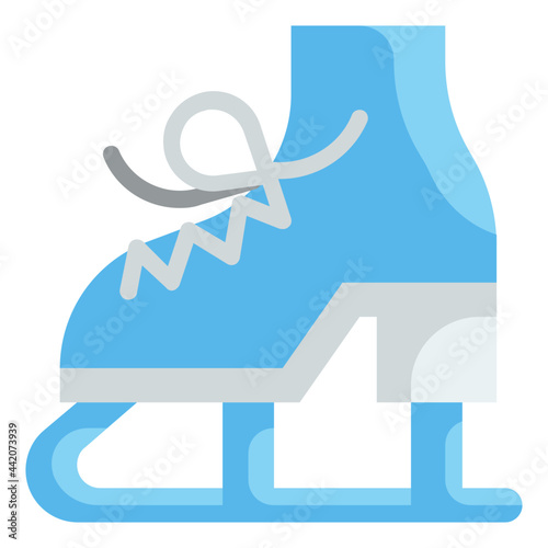 ice skate flat icon