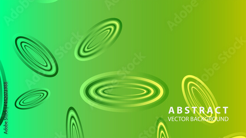 Abstract colorful oval background with gradient color - vector