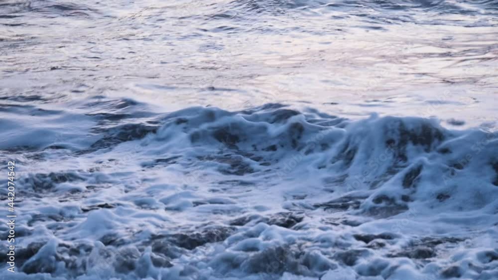 Slow motion waves on the twilight. Slow motion waves on the twilight.