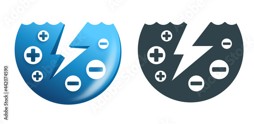 Electrolyte Drink 3D icon for beverages