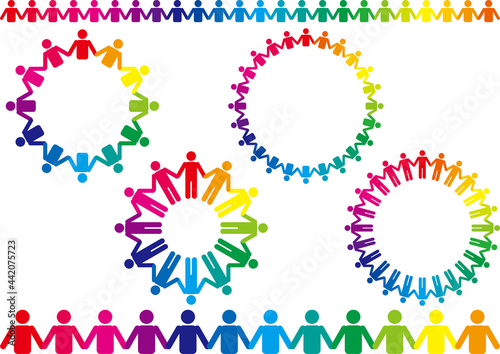 人の輪のイラスト