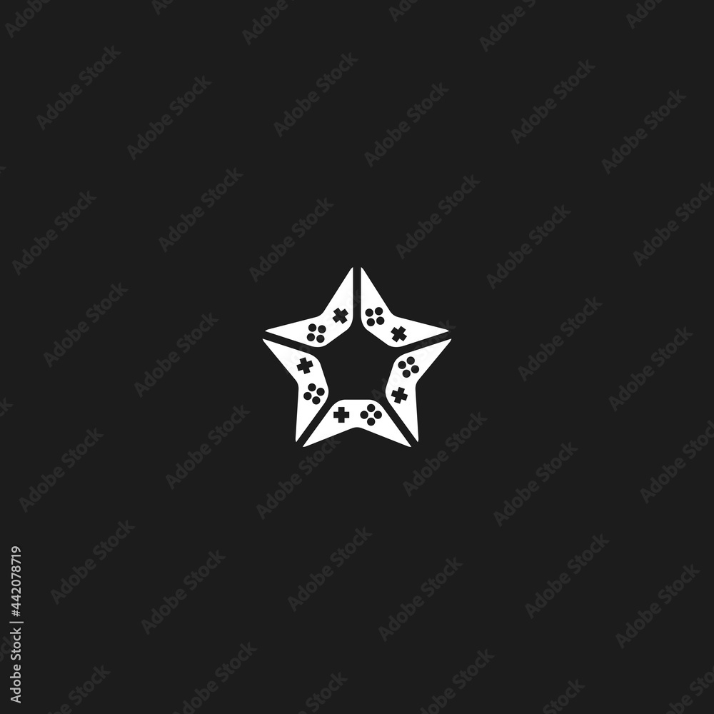 Obraz premium game star vector