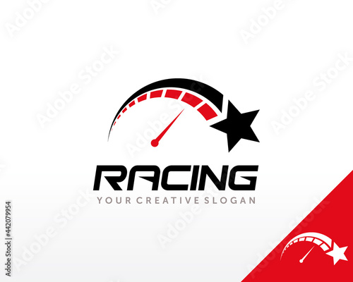 Automotive Logo. Speedometer Logo Design Vector