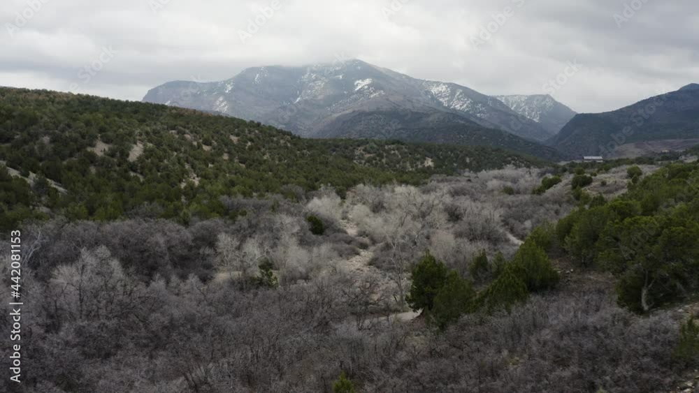 Utah wilderness in the mountain hills of Fillmore - Aerial Utah wilderness in the mountain hills of Fillmore - Aerial