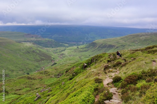 Hiker walkers in the peak district 