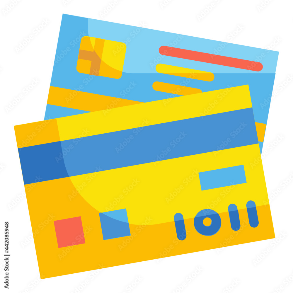credit card flat icon