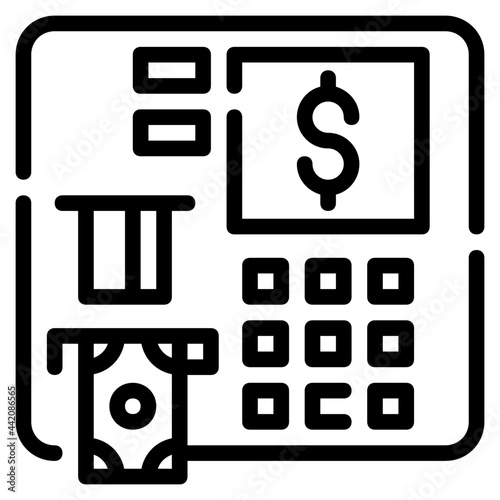 atm line icon