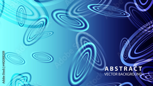 Abstract colorful oval background with gradient color - vector