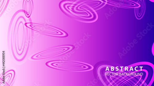 Abstract colorful oval background with gradient color - vector