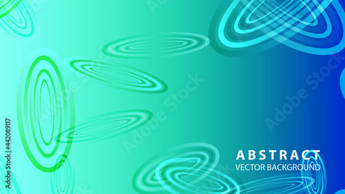 Abstract colorful oval background with gradient color - vector