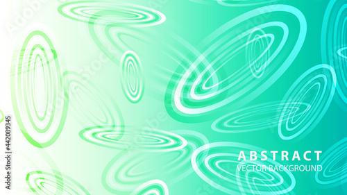 Abstract colorful oval background with gradient color - vector
