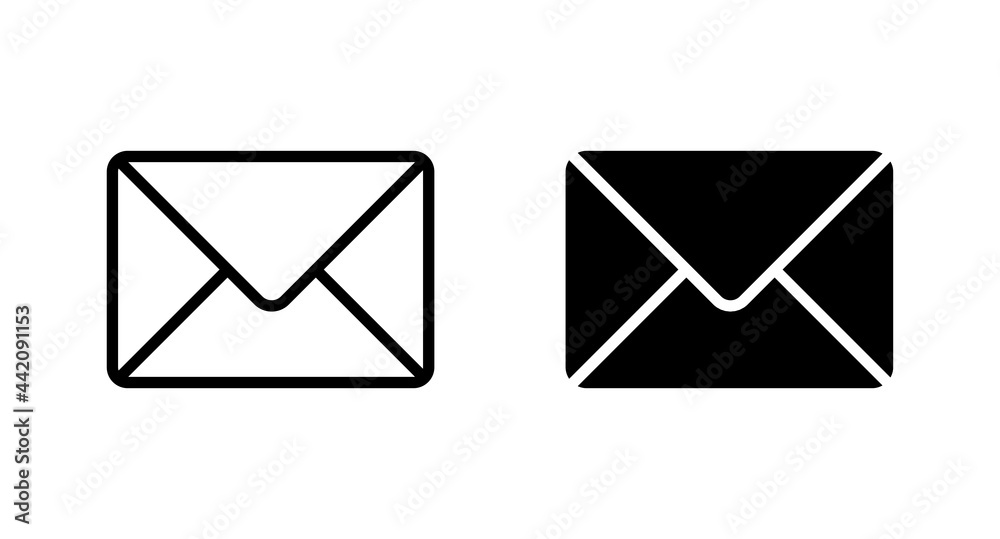 Envelope icon, Mail icon vector for web, computer and mobile app - obrazy, fototapety, plakaty 