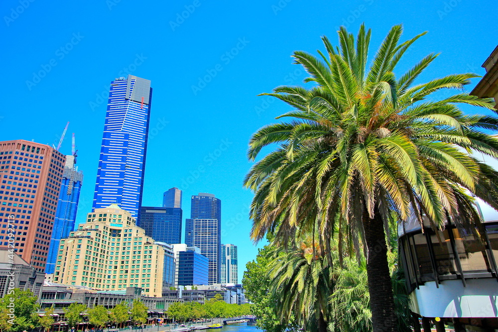 City of Melbourne on a summer day, Australia City of Melbourne on a summer day, Australia
