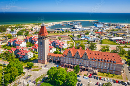 Fotografie Beautiful Wladyslawowo city at the Baltic Sea in summer, Poland.