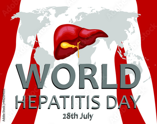 28th July World Hepatitis Day illustration vector image