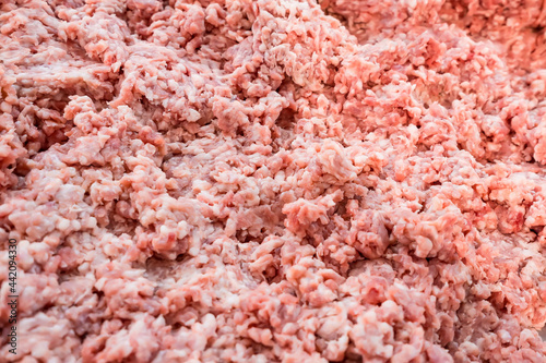 Finely ground pork industry for sale in supermarkets