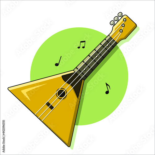 Balalaika. Russian musical instrument . 