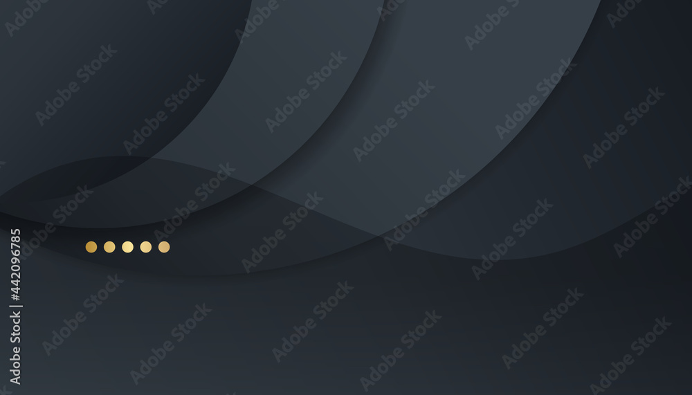 Black simple minimal abstract background with dark concept. Vector Illustration. - obrazy, fototapety, plakaty 