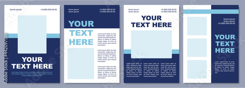 Information about upcoming sale brochure template. Flyer, booklet, leaflet print, cover design with copy space. Your text here. Vector layouts for magazines, annual reports, advertising posters photo